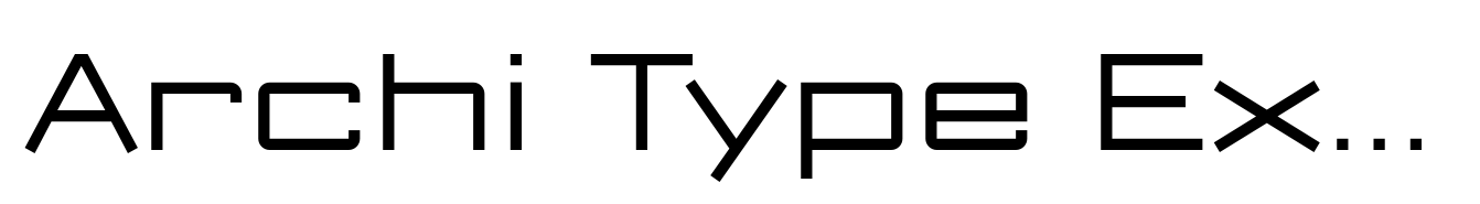 Archi Type Expanded Regular